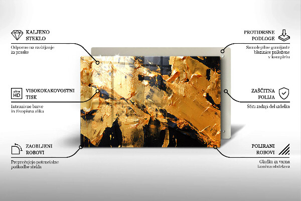 Skärbräda glas modern Elegant färgstruktur