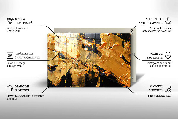 Skärbräda glas modern Elegant färgstruktur