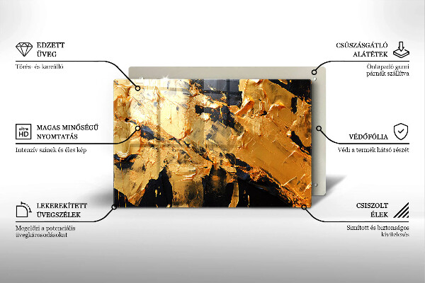 Skärbräda glas modern Elegant färgstruktur