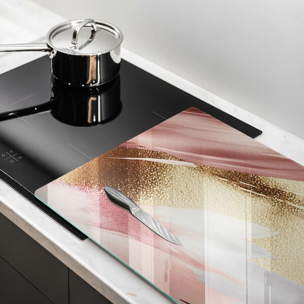 Skärbräda glas modern Pastellfläckar