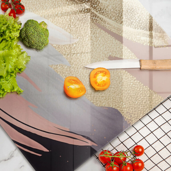 Skärbräda glas modern Pastellfläckar