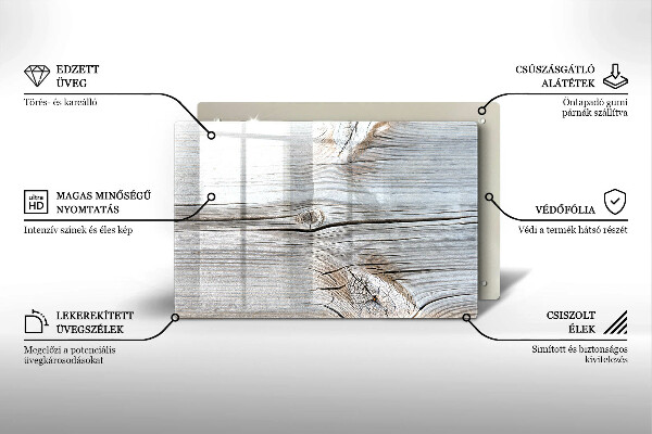 Skärbräda glas modern Lätt trästruktur