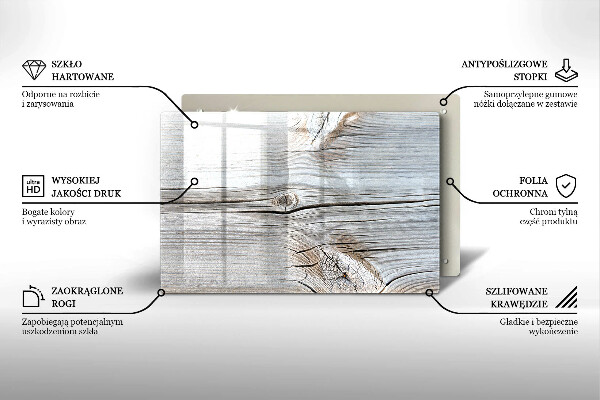 Skärbräda glas modern Lätt trästruktur