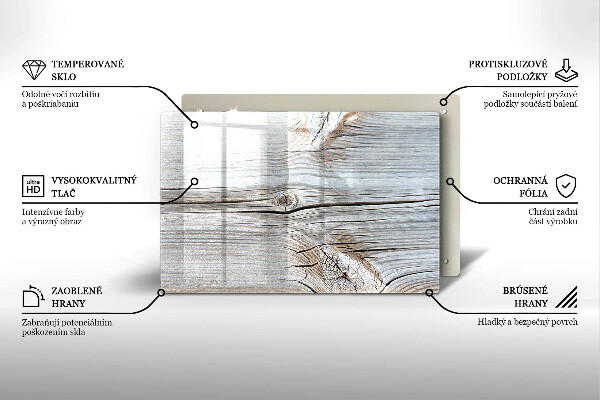 Skärbräda glas modern Lätt trästruktur