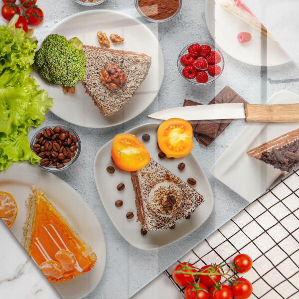 Skärbräda glas modern Söta kakor