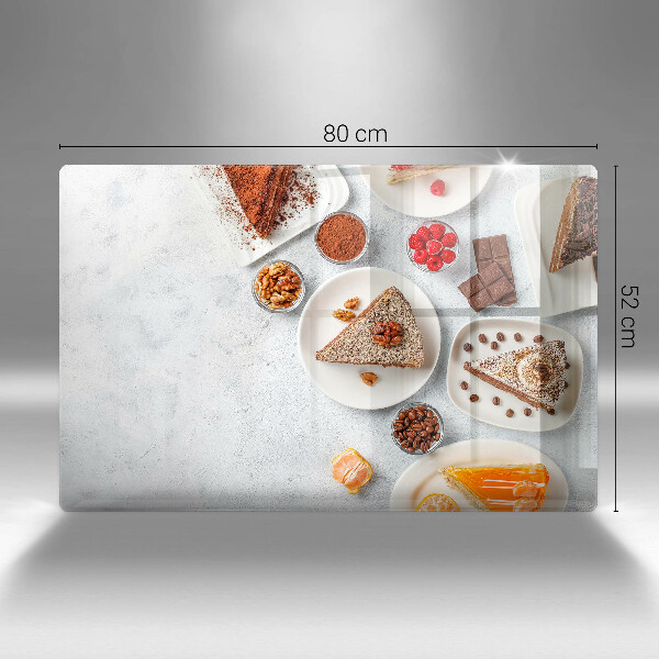 Skärbräda glas modern Söta kakor