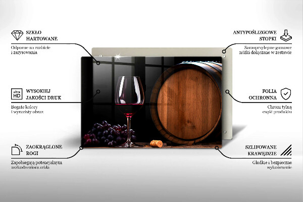 Skärbräda glas modern Vinfatsglas