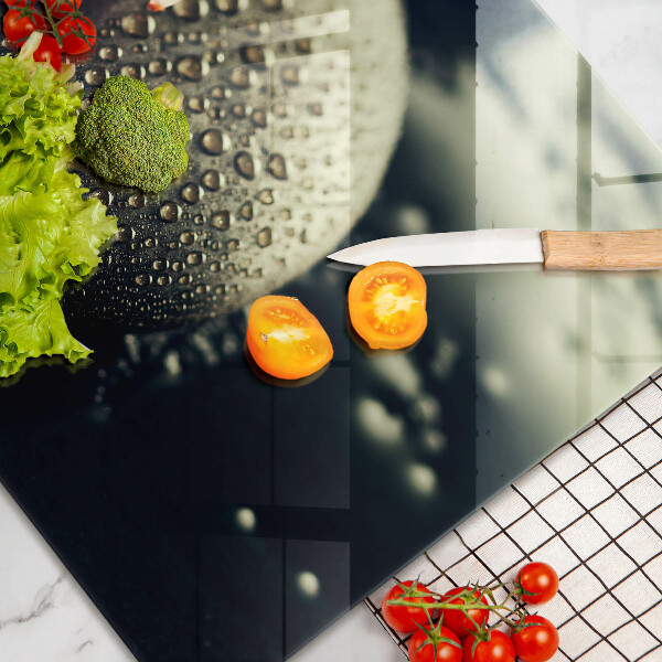 Skärbräda glas modern Blommor zen stenar