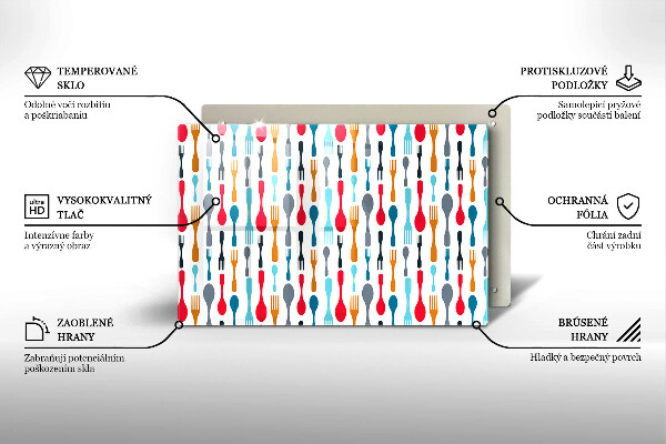 Skärbräda glas modern Sked illustration