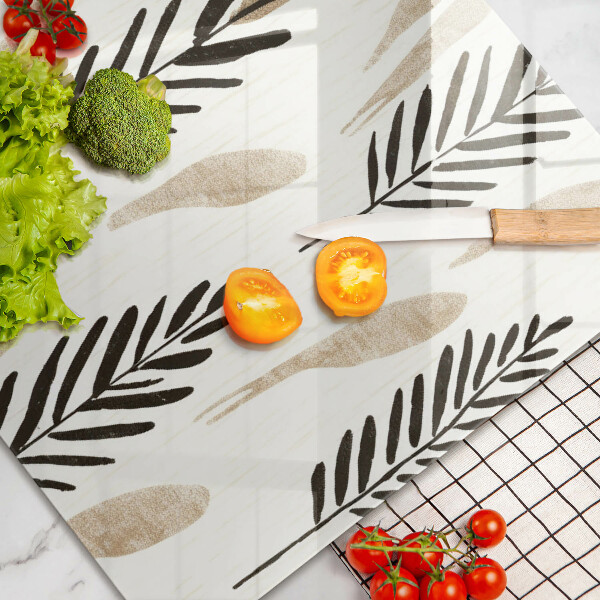 Skärbräda glas modern Boho växter