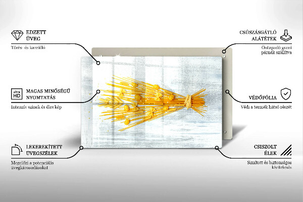Skärbräda glas modern Pasta