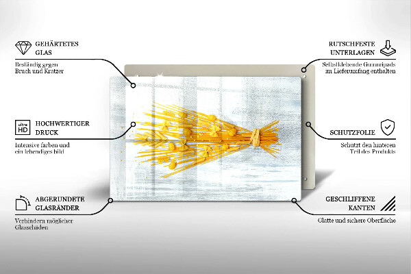 Skärbräda glas modern Pasta