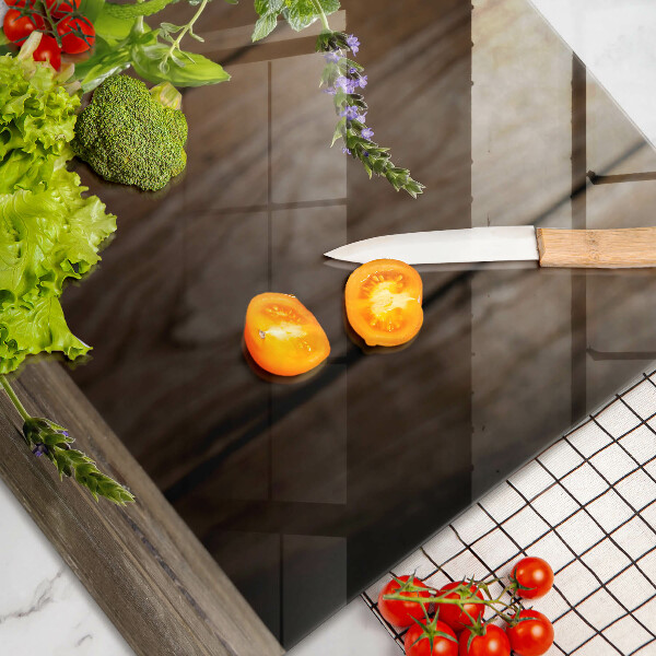 Skärbräda glas modern Gröna örter