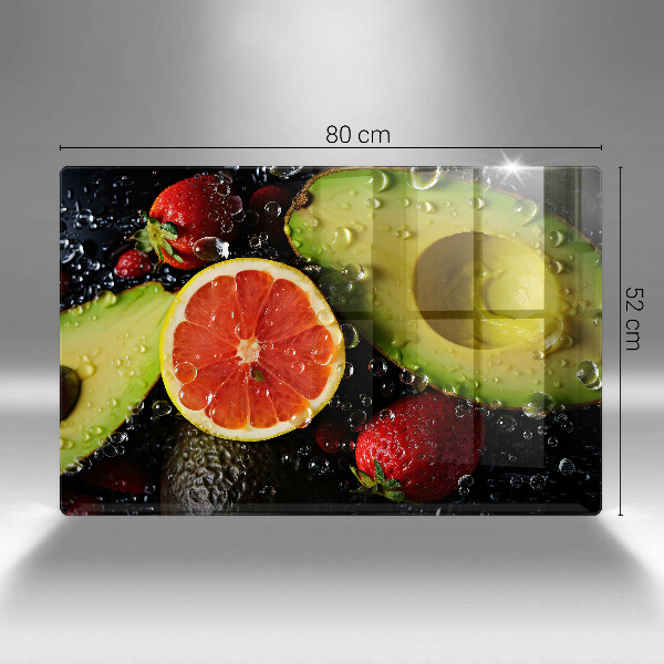 Skärbräda glas modern Frukt och grönsaker