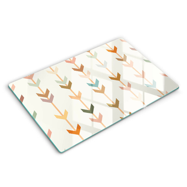 Skärbräda glas modern Geometriska element