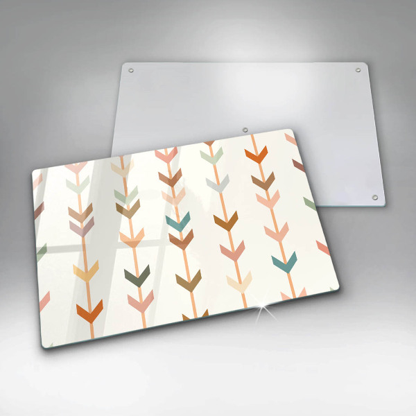 Skärbräda glas modern Geometriska element