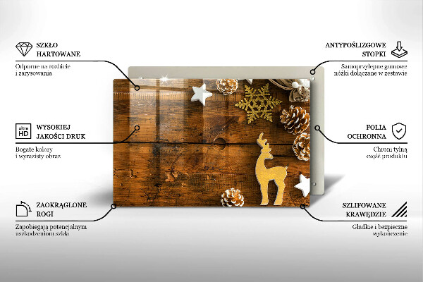 Skärbräda glas modern Juldekorationer