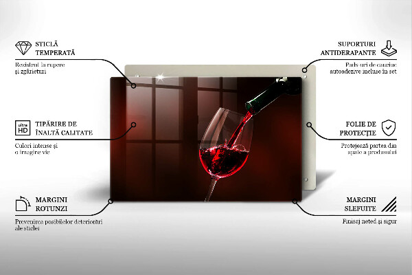 Skärbräda glas modern Ett glas vin