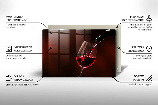 Skärbräda glas modern Ett glas vin