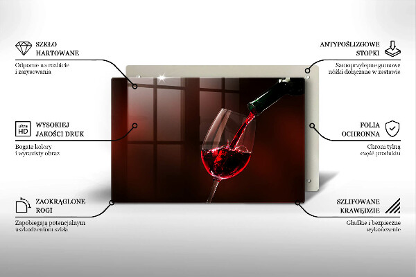 Skärbräda glas modern Ett glas vin