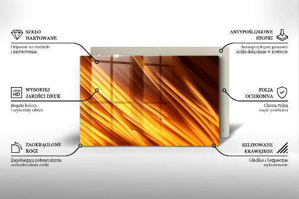 Skärbräda glas modern Spaghetti Pasta