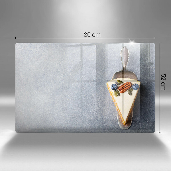 Skärbräda glas modern En bit tårta