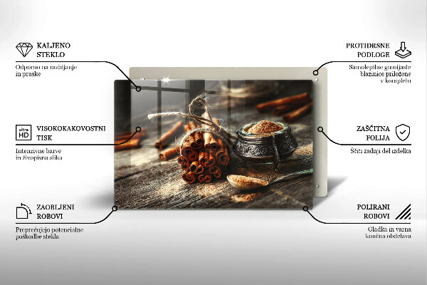 Skärbräda glas modern Vaniljstång