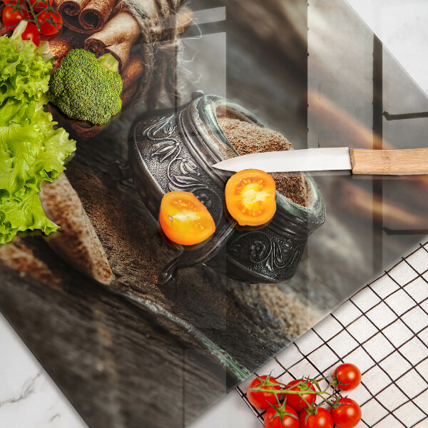 Skärbräda glas modern Vaniljstång