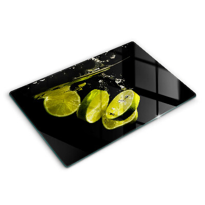 Skärbräda glas modern Lime i vatten