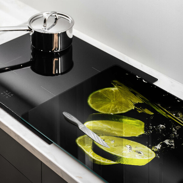 Skärbräda glas modern Lime i vatten