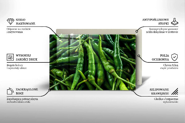 Skärbräda glas modern Ärtskidor