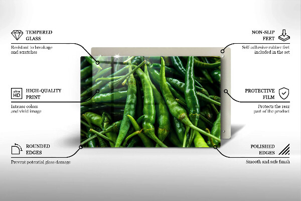 Skärbräda glas modern Ärtskidor