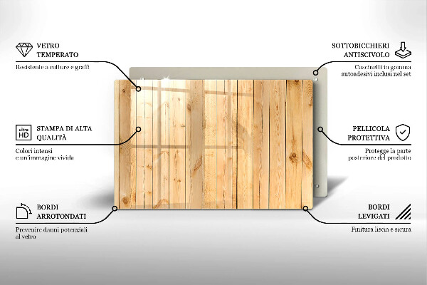 Skärbräda glas modern Ömtåliga träskivor