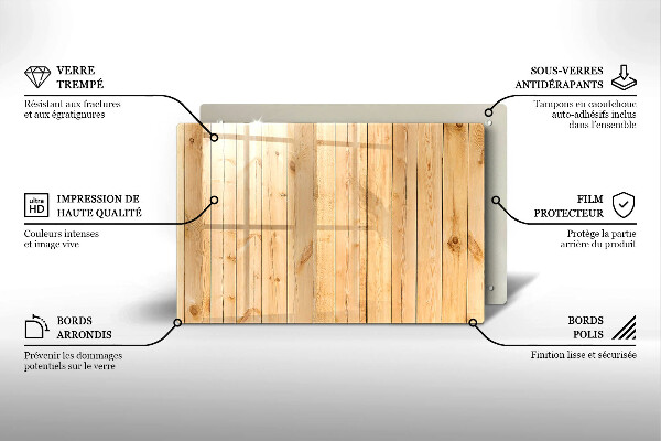 Skärbräda glas modern Ömtåliga träskivor