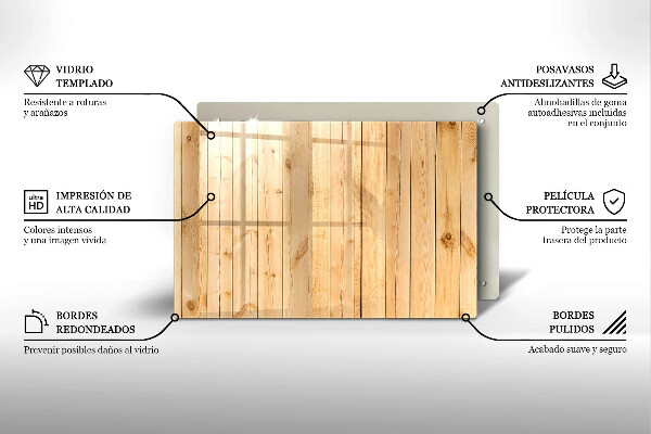 Skärbräda glas modern Ömtåliga träskivor