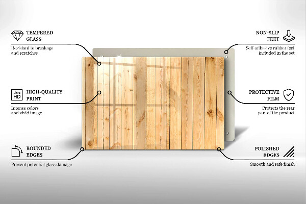 Skärbräda glas modern Ömtåliga träskivor