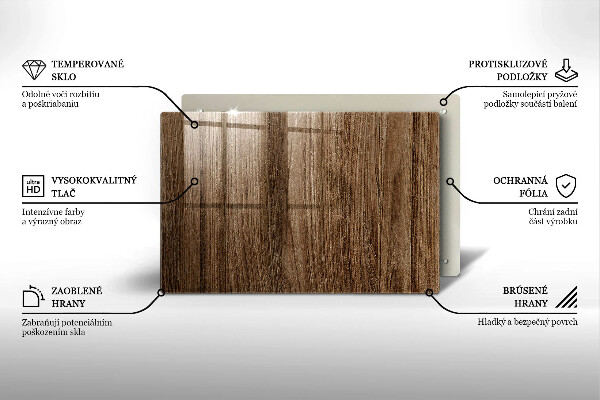 Skärbräda glas modern Trästruktur