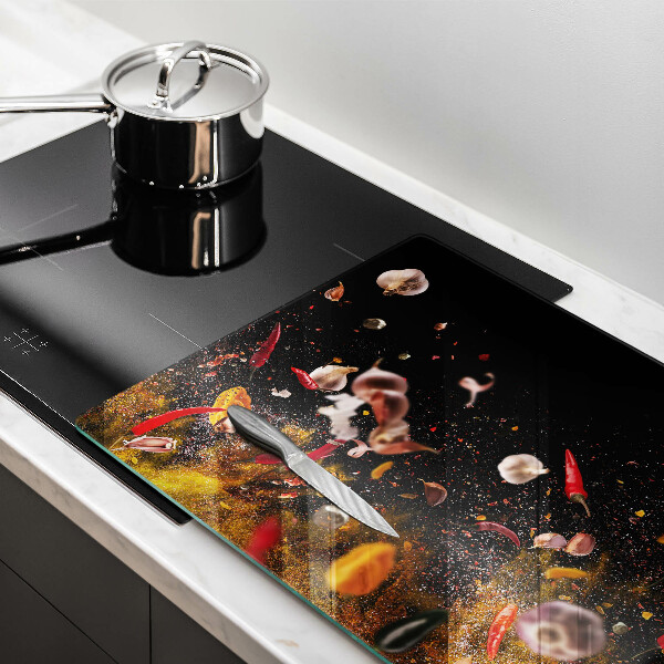 Skärbräda glas modern Heta kryddor