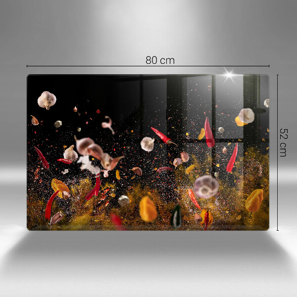 Skärbräda glas modern Heta kryddor