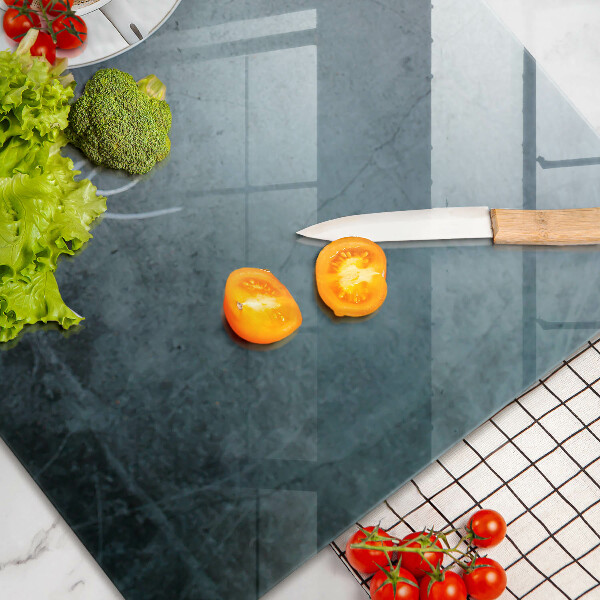 Skärbräda glas modern Kaffebönor och en kopp