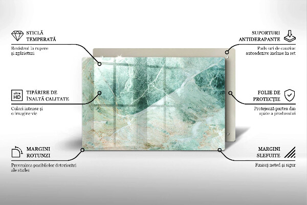 Skärbräda glas modern Stenstruktur