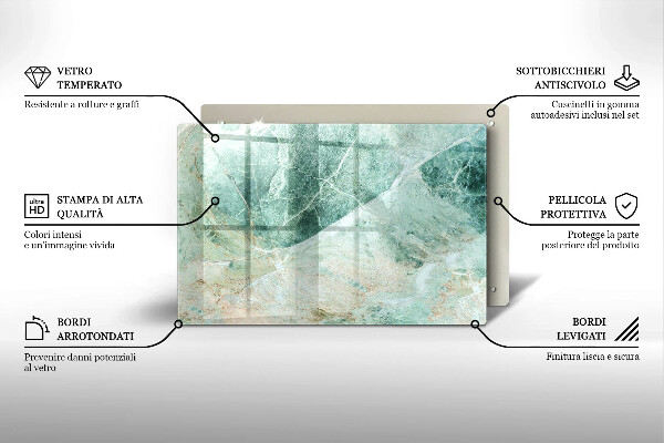 Skärbräda glas modern Stenstruktur