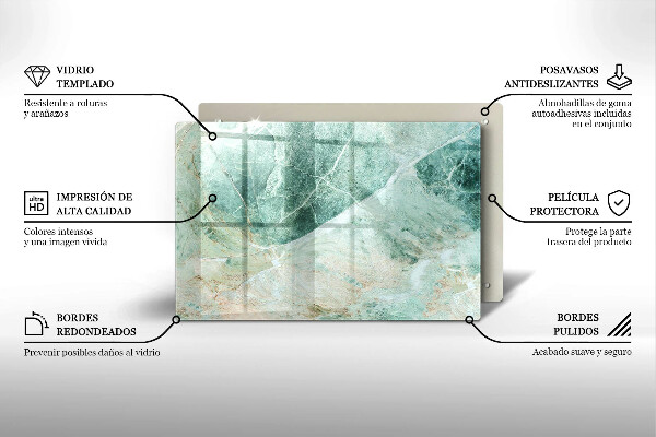 Skärbräda glas modern Stenstruktur