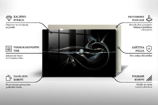 Skärbräda glas modern Modern abstraktion