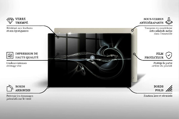 Skärbräda glas modern Modern abstraktion