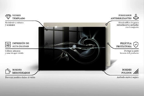 Skärbräda glas modern Modern abstraktion