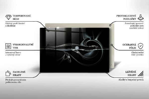 Skärbräda glas modern Modern abstraktion