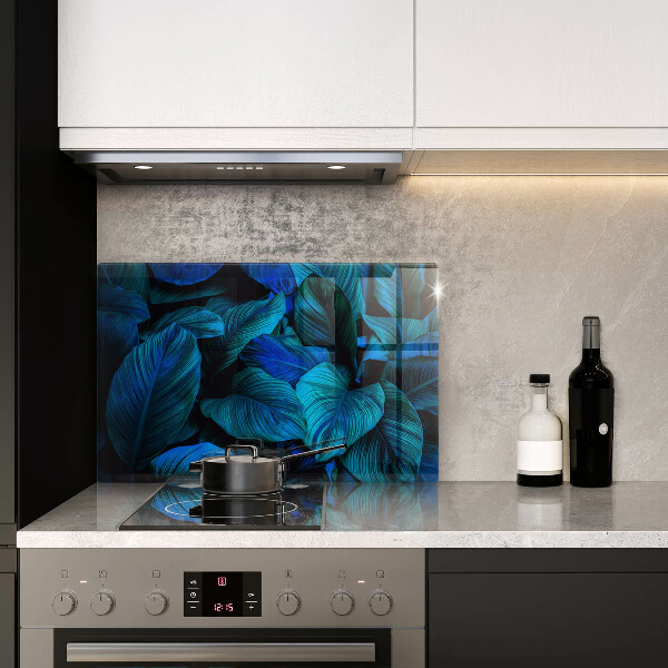 Skärbräda glas modern Lämnar djungelvegetation