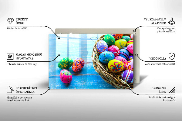 Skärbräda glas modern påskägg