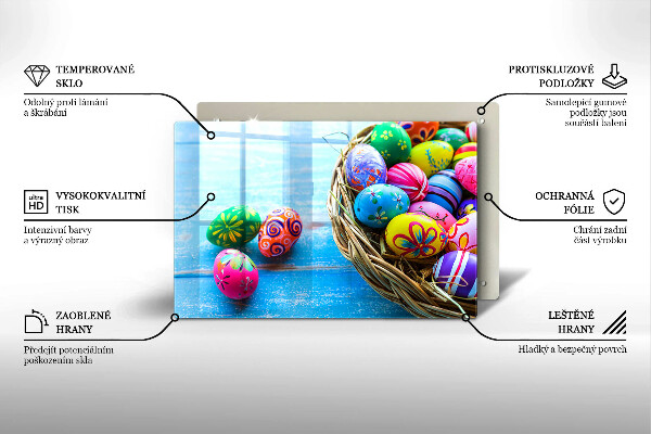 Skärbräda glas modern påskägg